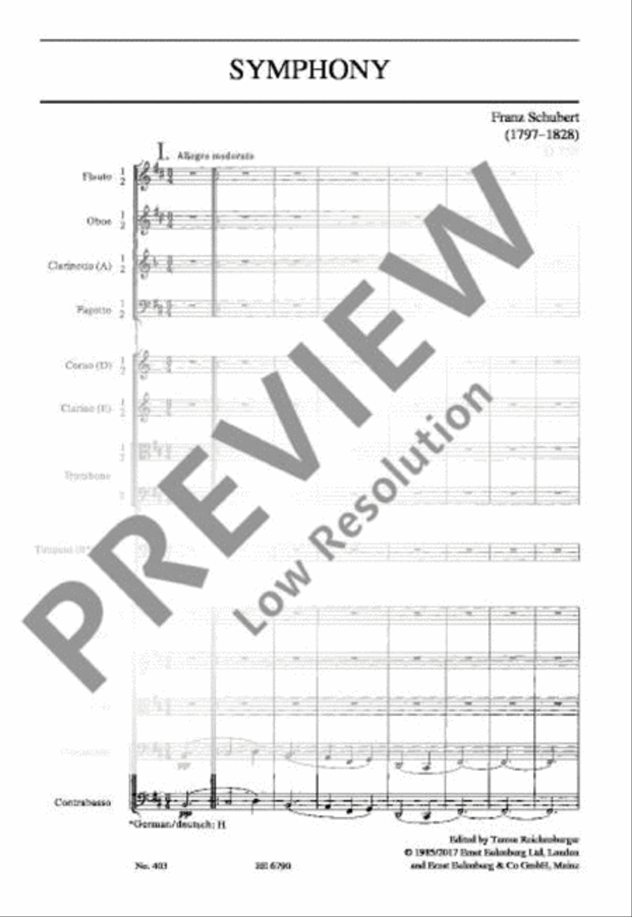 Symphony No. 8 B minor Orchestra scores gallery preview page 20