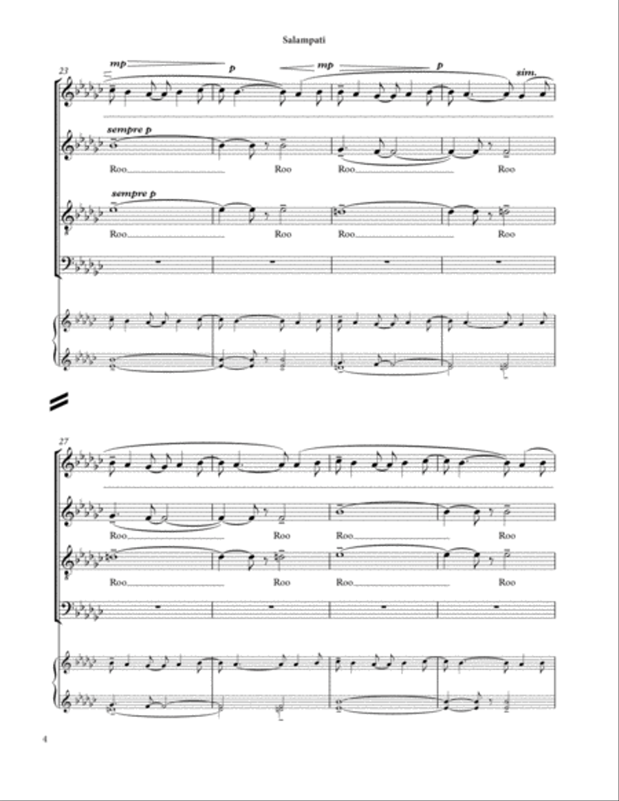 Salampati (Filipino folksong from the Bicol Region) Divisi scores gallery preview page 5