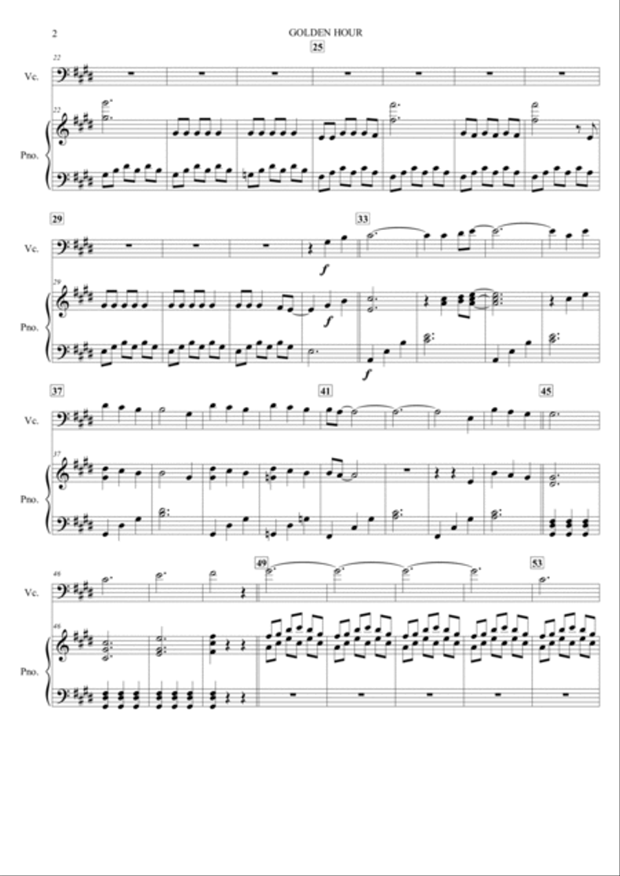 Golden Hour Golden Hour Piano scores gallery preview page 3