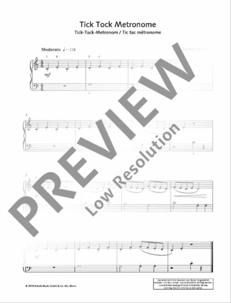 Tick Tock-Metronome Piano Solo scores gallery preview page 2