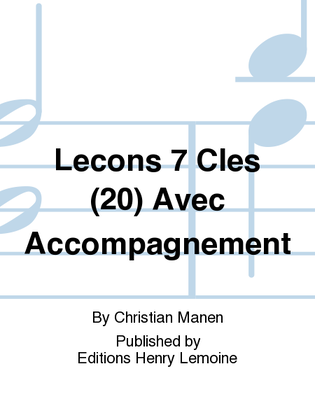 Lecons 7 Cles (20) Avec Accompagnement