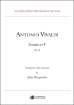 Book cover for Sonata - F Major