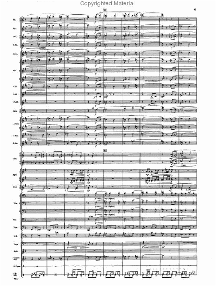 Fourth Suite for Band Concert Band scores gallery preview page 41