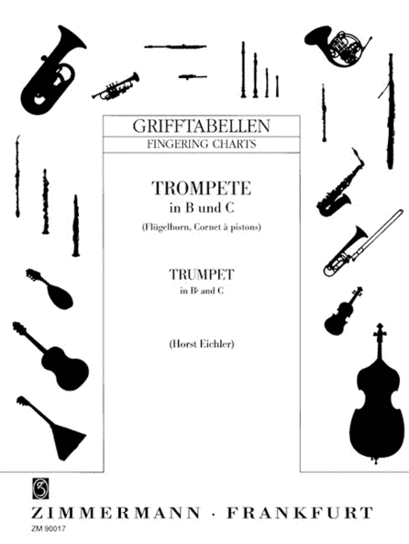 Fingering Table for Trumpet in B, C
