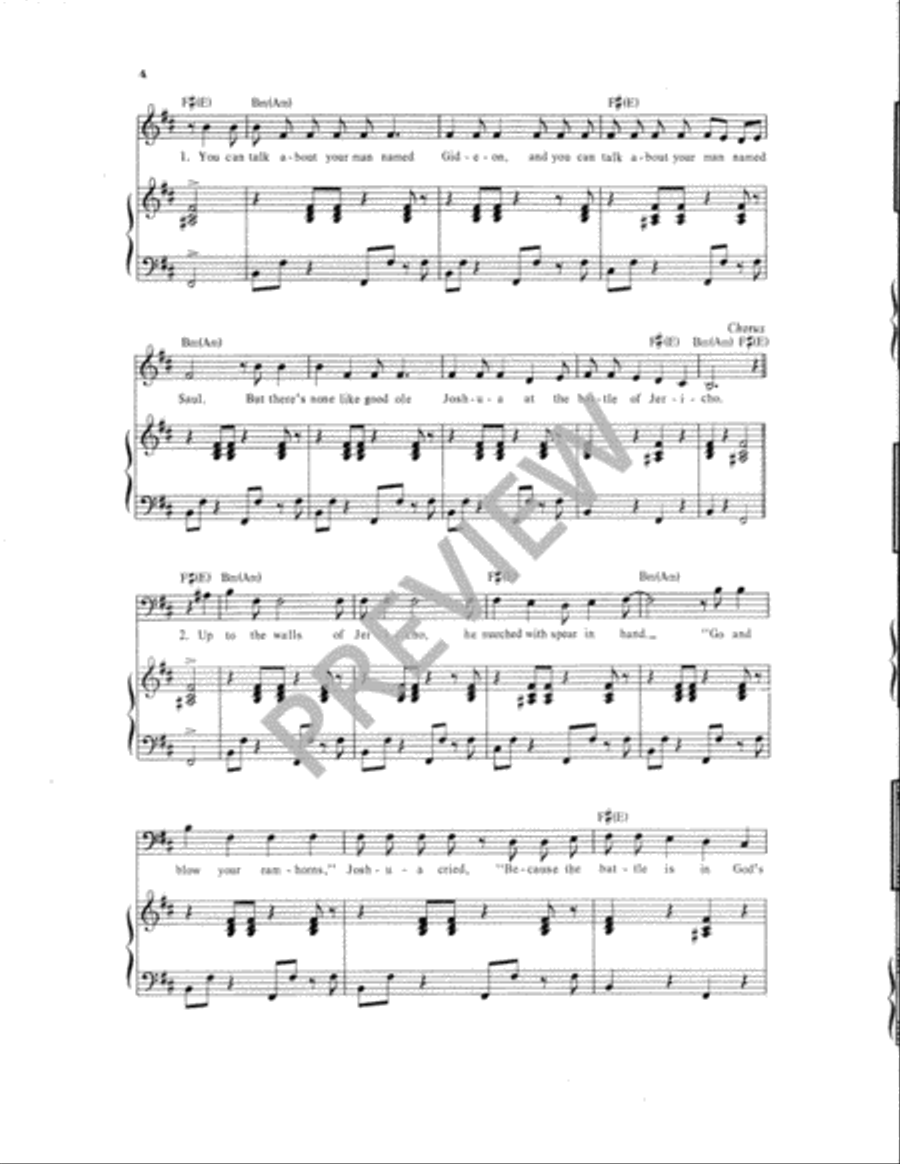 Joshua Fit de Battle of Jericho 2-Part scores gallery preview page 5