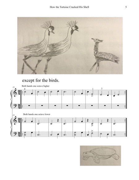 How the Tortoise Cracked His Shell by Traditional Easy Piano - Digital Sheet Music