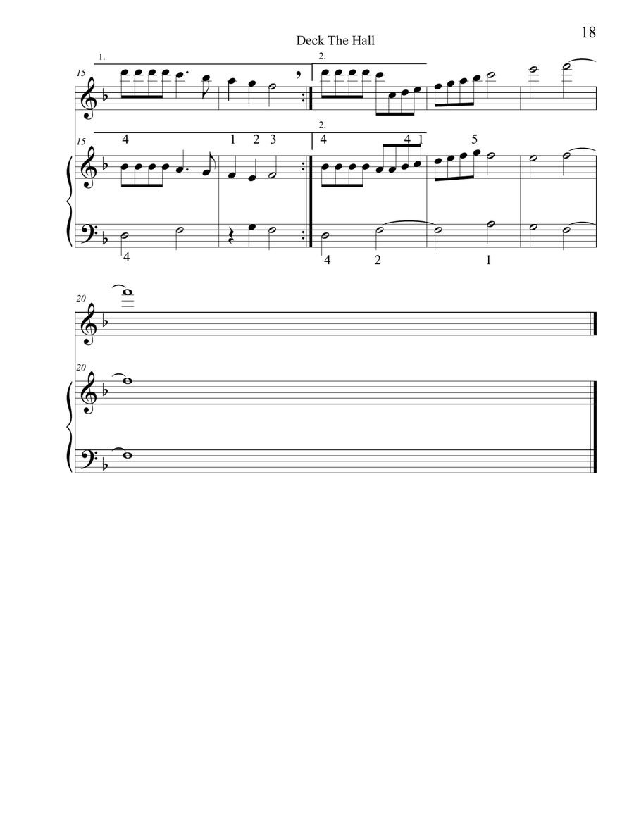 Christmas Duets for Violin & Piano: 11 Traditional Carols Violin Solo scores gallery preview page 2