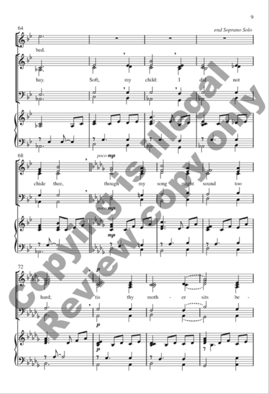 Hush, My Dear Hush, My Dear SSATB scores gallery preview page 8
