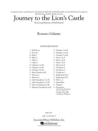 Journey to the Lion's Castle - Full Score