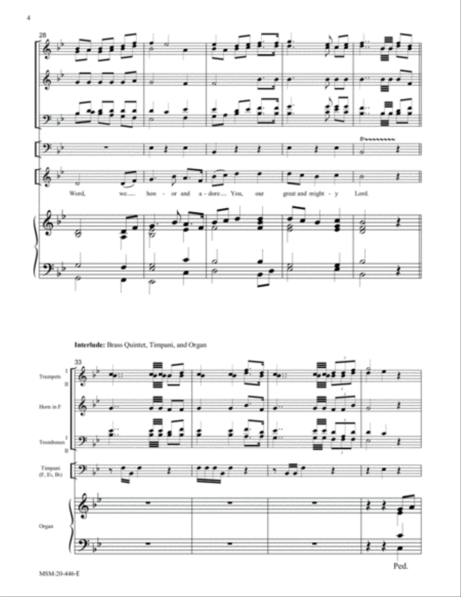 O God, Beyond All Praising (Thaxted) Choir scores gallery preview page 4
