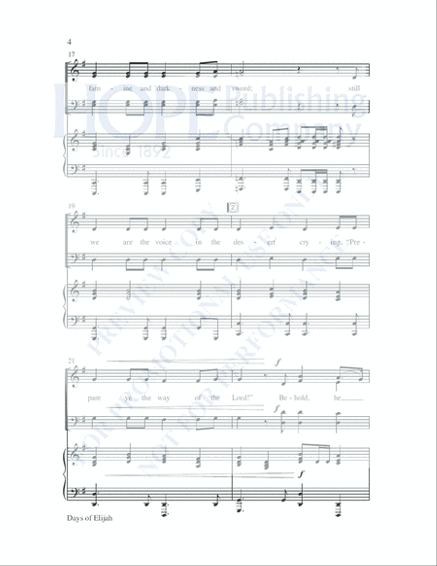Days of Elijah Days of Elijah Choir scores gallery preview page 5