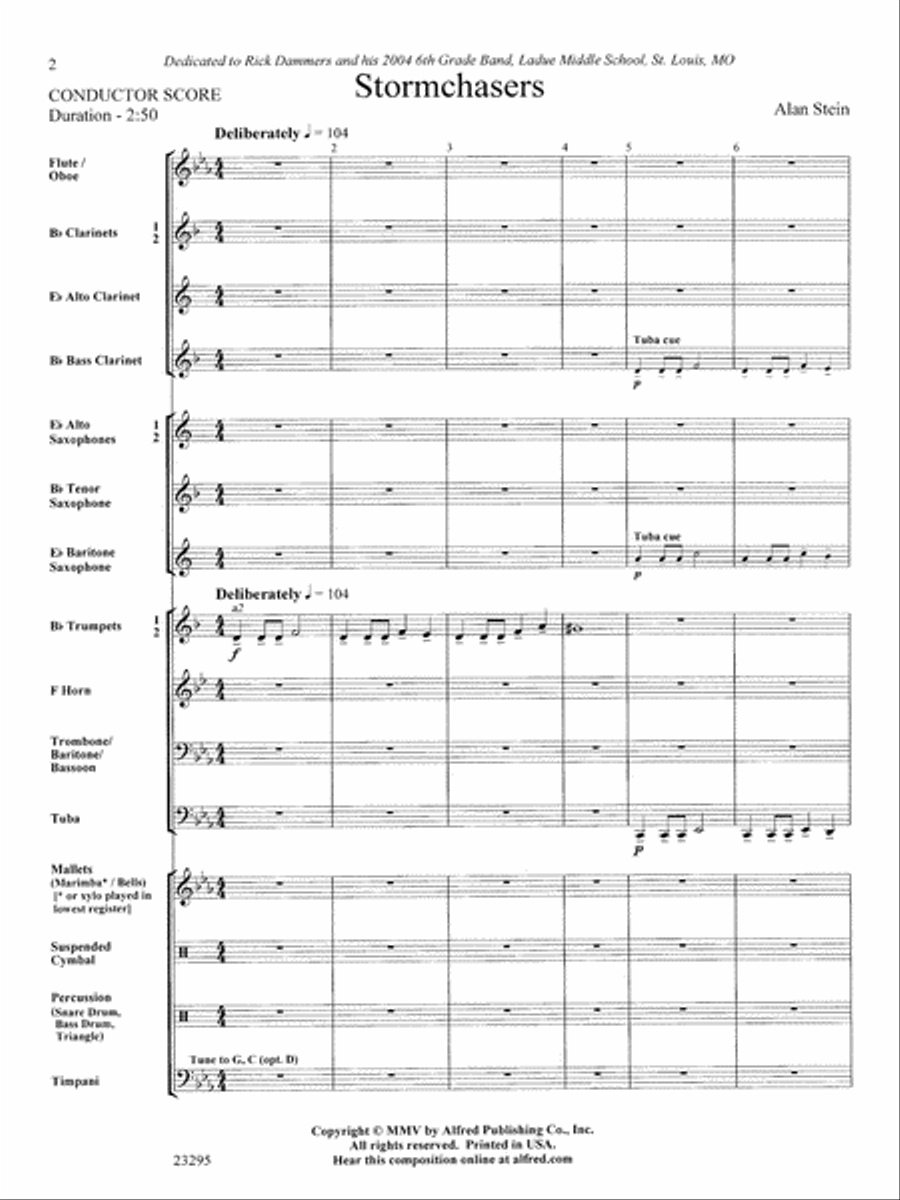 Stormchasers: Score Stormchasers: Score Concert Band scores gallery preview page 2