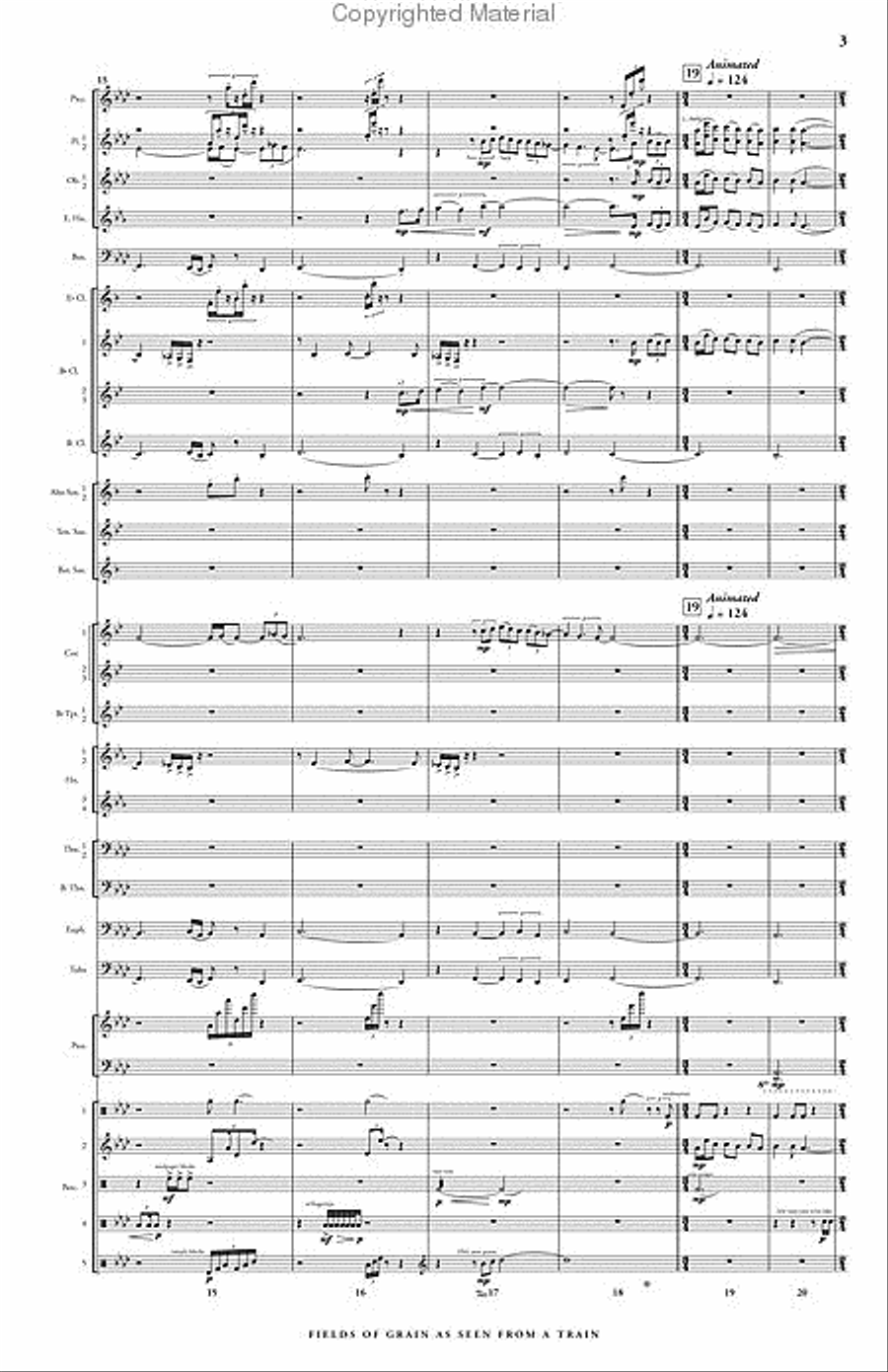 Fields of Grain as Seen from a Train Concert Band scores gallery preview page 4