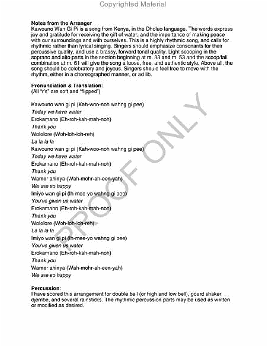 Kawouno Wan Gi Pi 4-Part scores gallery preview page 2