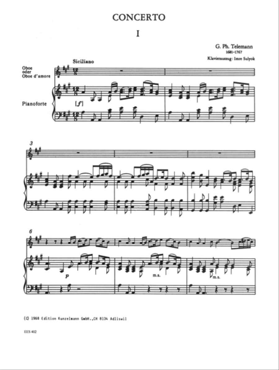 Concerto for oboe d'amore Piano scores gallery preview page 2