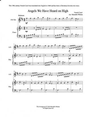 Christmas Duets for Alto Saxophone & Piano Vol. 2: 11 Traditional Carols
