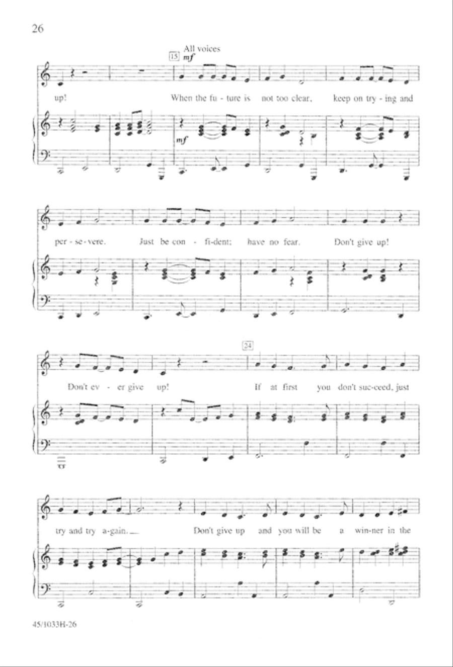 Watts It All About? The Whole Shocking Story Unison Choir scores gallery preview page 27
