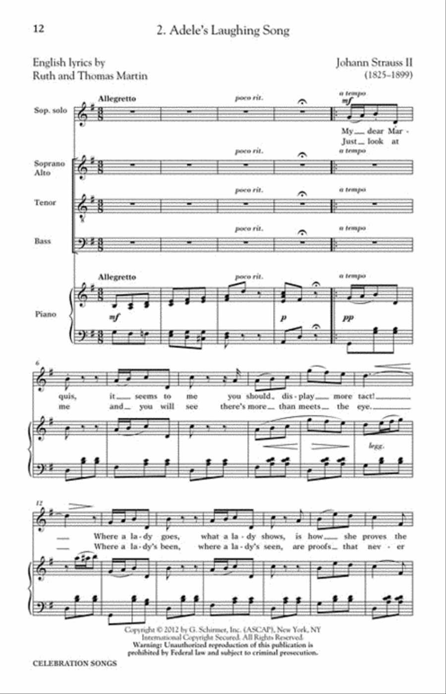 Celebration Songs 4-Part scores gallery preview page 3