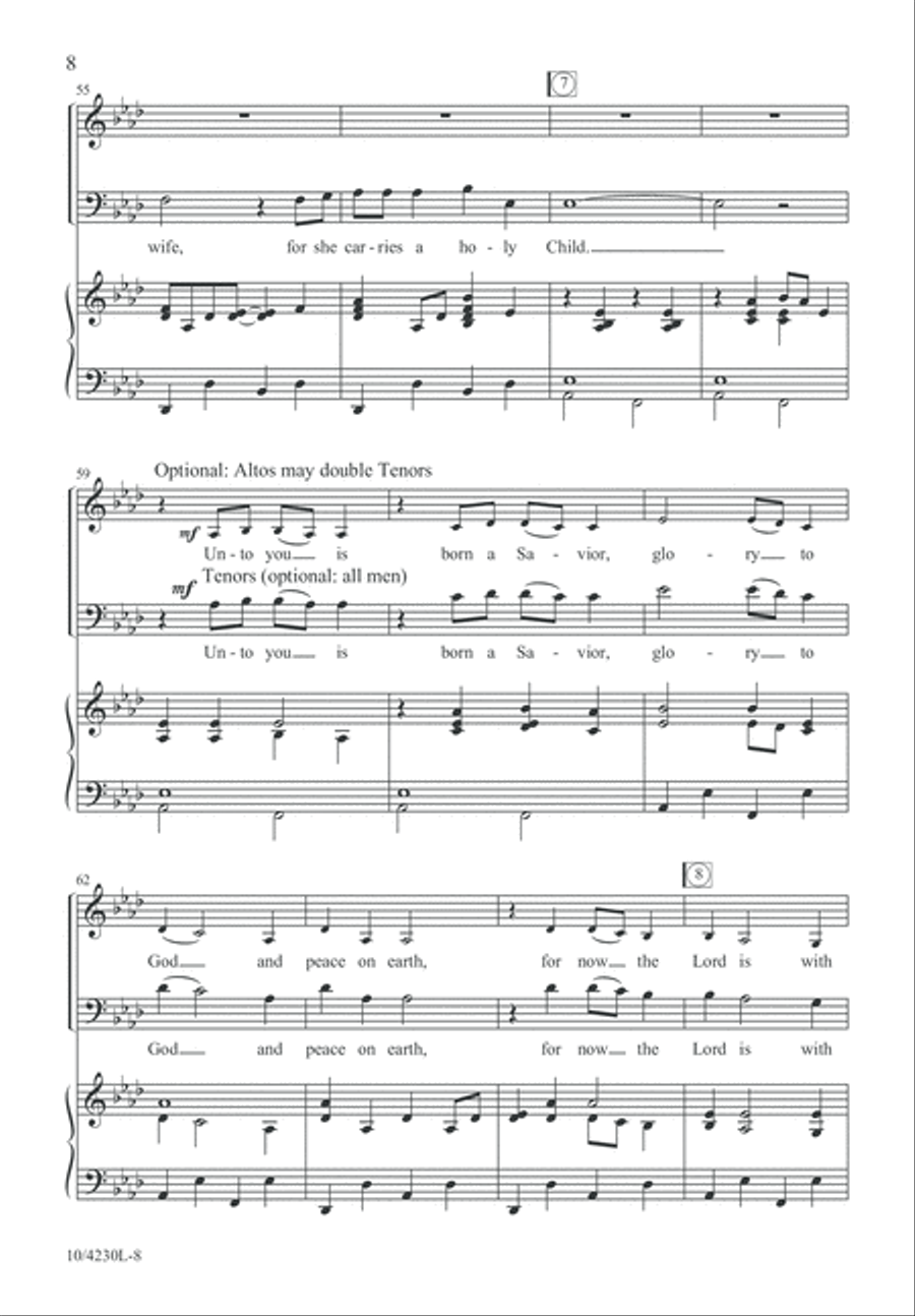 Angels Are Making Their Rounds 4-Part scores gallery preview page 9