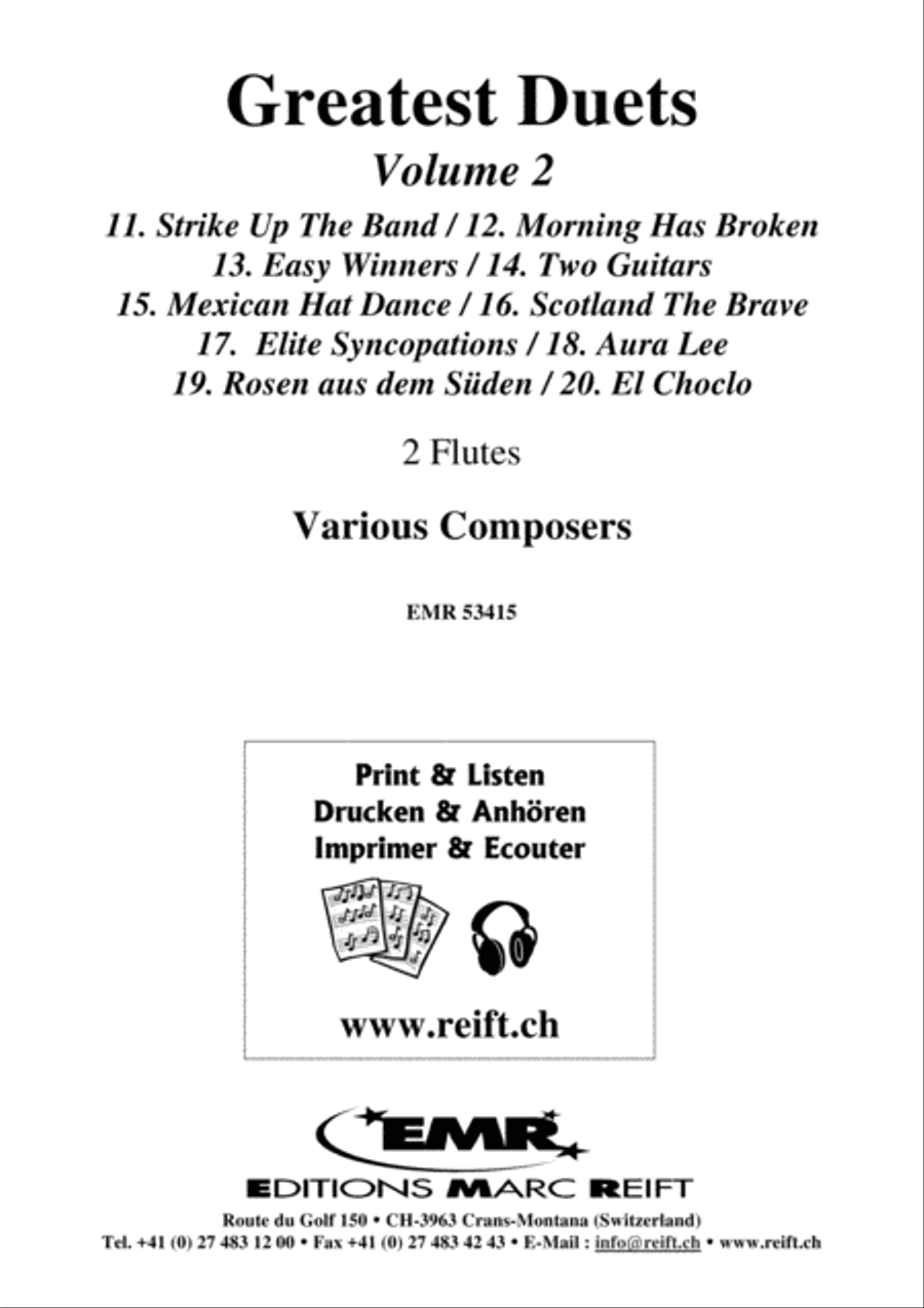 Greatest Duets Volume 2 Flute Duet scores gallery preview page 2