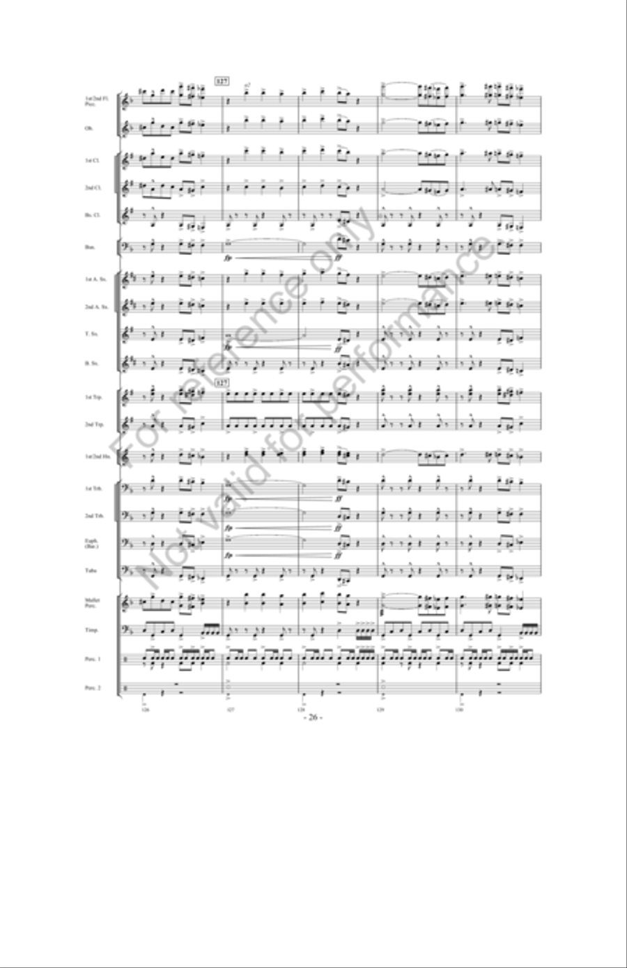 Zeus: King Of The Gods Concert Band scores gallery preview page 25