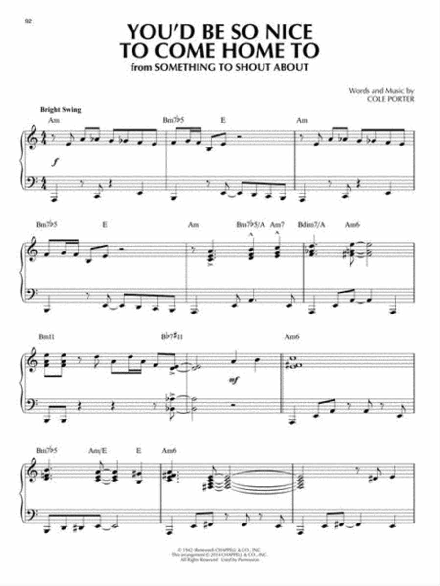 Cole Porter Piano Solo scores gallery preview page 6
