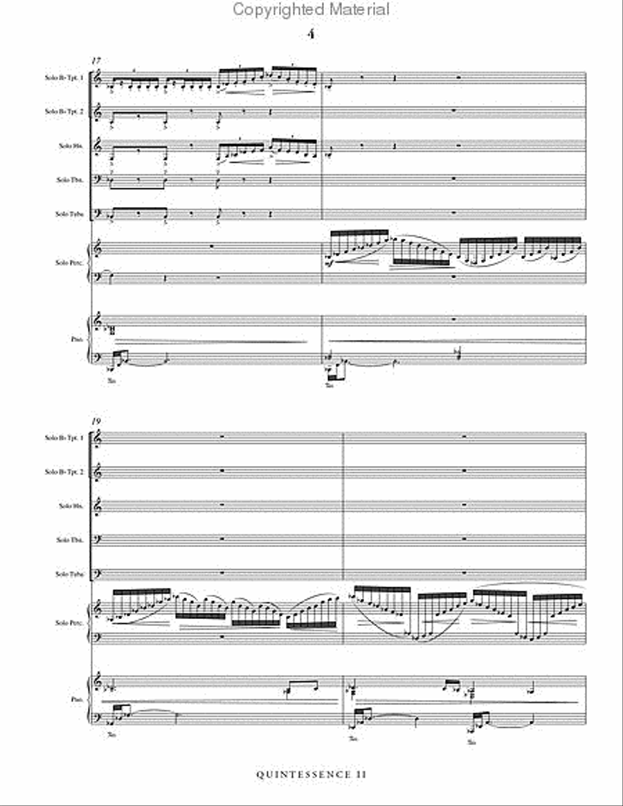 Quintessence II (piano reduction) Horn scores gallery preview page 5