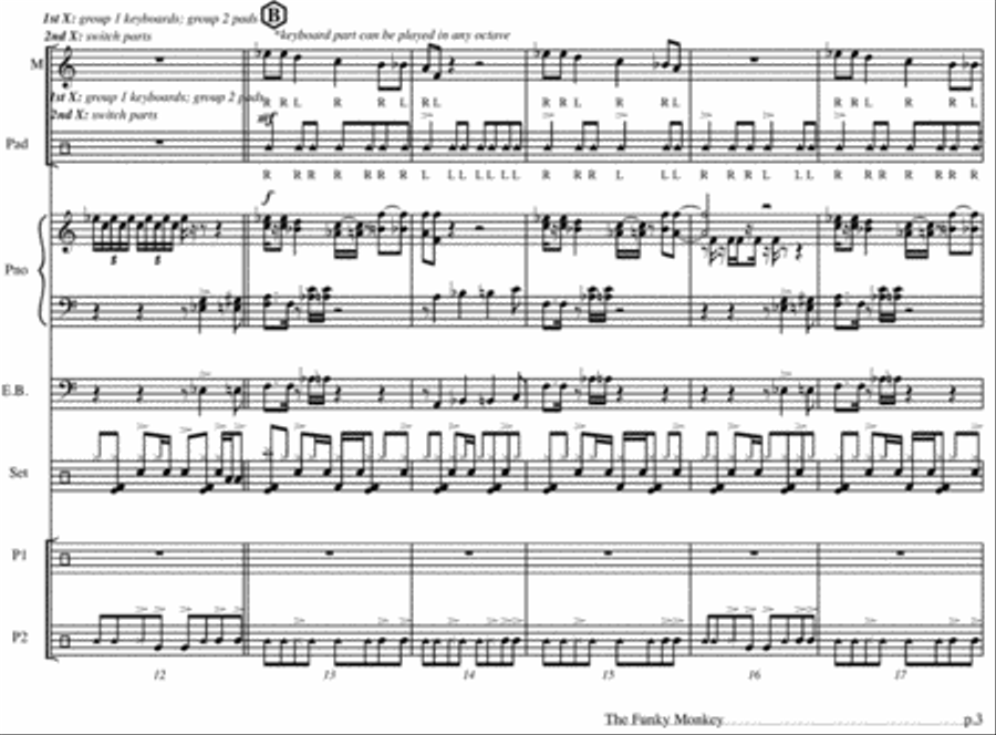 Funky Monkey w/ CD Accompaniment Accompaniment CD scores gallery preview page 2