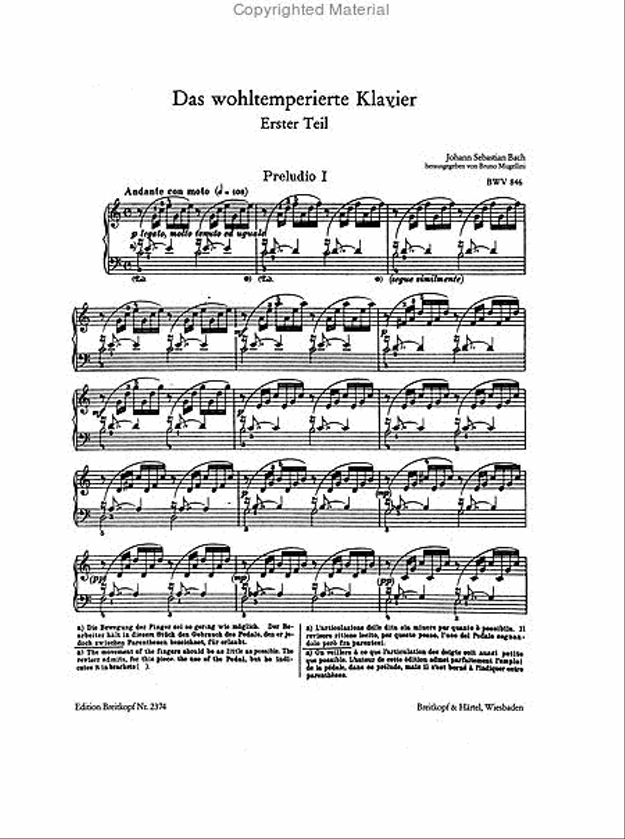 The Well-tempered Clavier Piano Solo scores gallery preview page 2