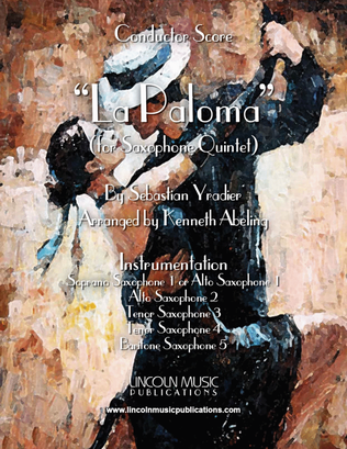 La Paloma (for Saxophone Quintet SATTB or AATTB)