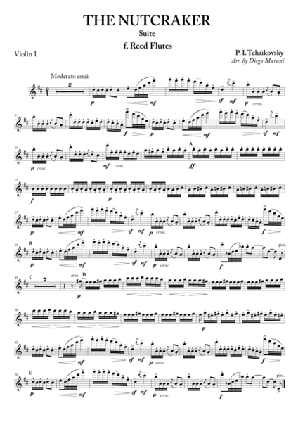"Reed Flutes" from Nutcracker Suite for String Quartet image number null