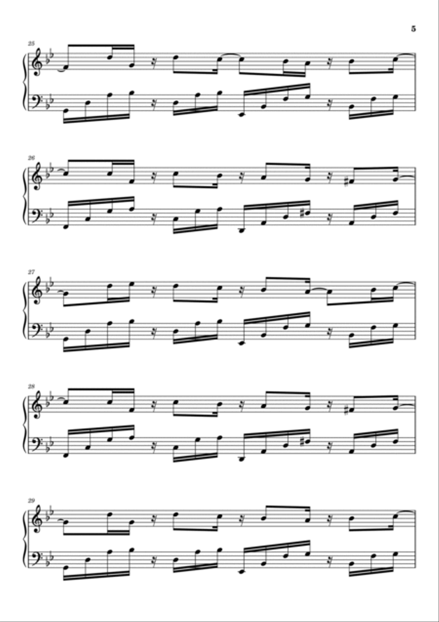 Insatiable Insatiable Piano Solo scores gallery preview page 5