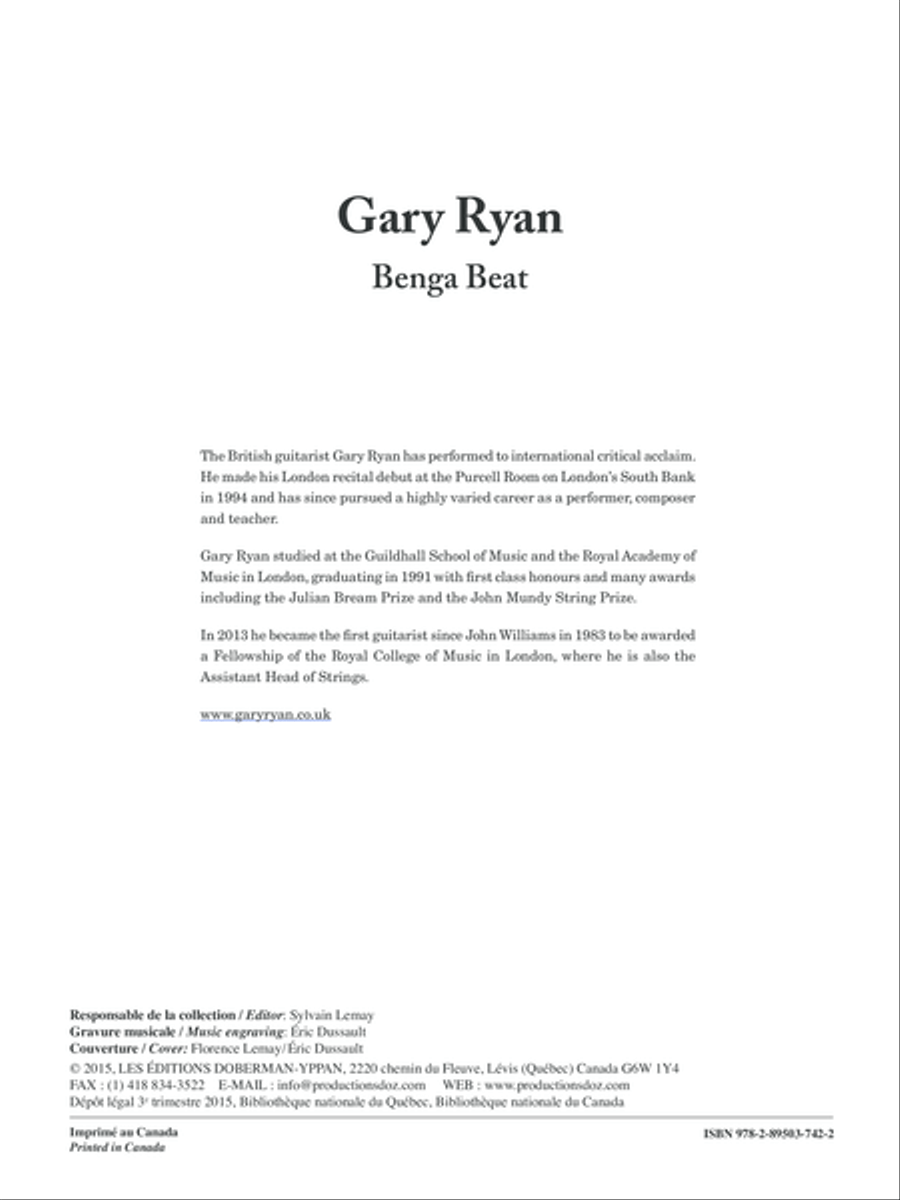Benga Beat Benga Beat Classical Guitar scores gallery preview page 1