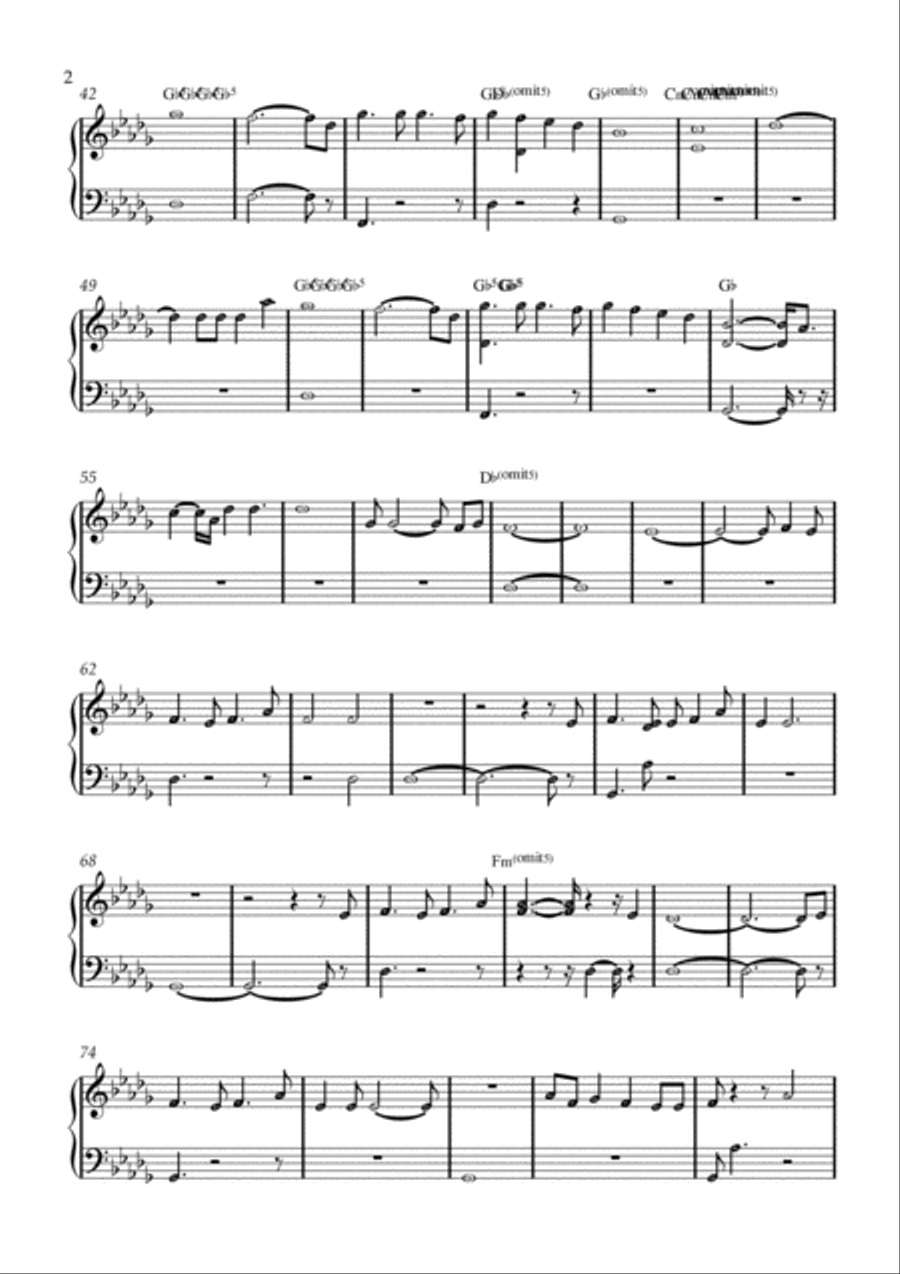 Inexplicavel Amor Piano, Vocal, Guitar scores gallery preview page 2