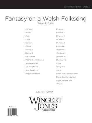 Fantasy On A Welsh Folksong - Full Score
