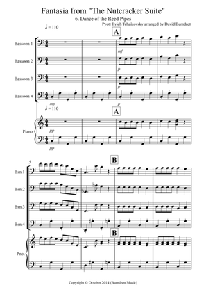 Dance of the Reed Pipes (fantasia from the Nutcracker) for Bassoon Quartet
