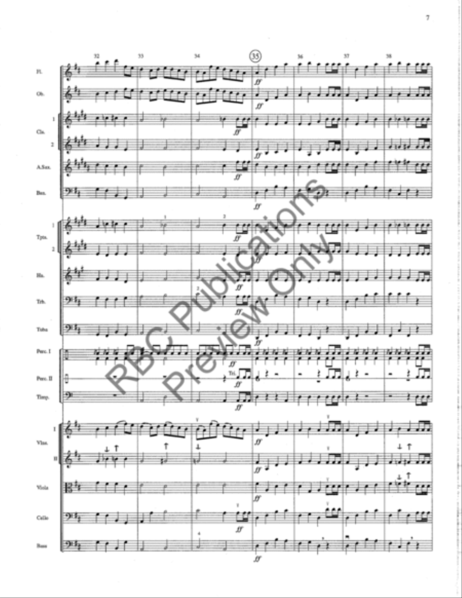 March Of The Meistersingers (Score) by Richard Wagner Full Orchestra - Sheet Music page 8