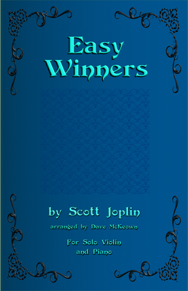 Book cover for The Easy Winners, for Violin and Piano