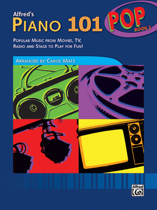 Book cover for Alfred's Piano 101 Pop, Book 1