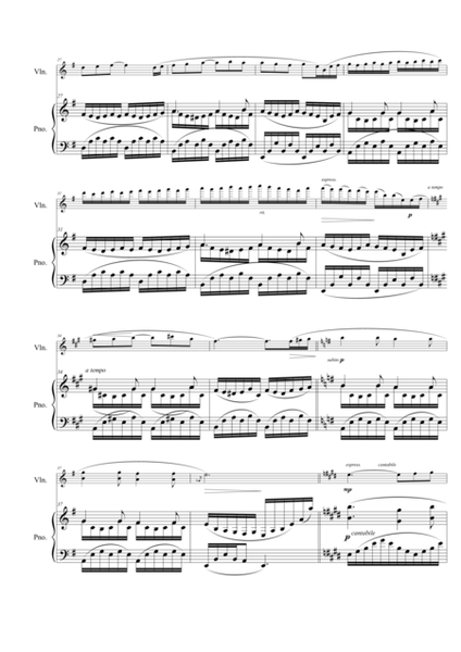 Amar tiernamente (violin & piano) image number null