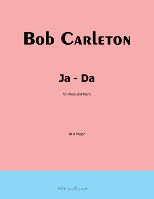 Ja-Da, by Bob Carleton, in A Major