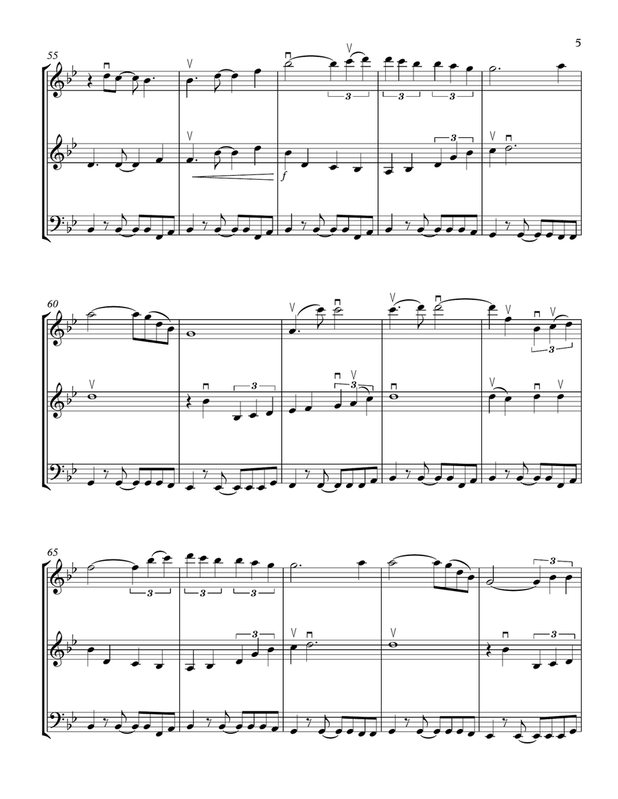 Stand By Me String Trio scores gallery preview page 5