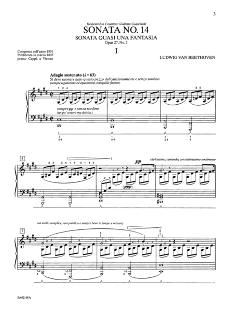 Moonlight Sonata (Sonata No. 14 in C-sharp Minor, Op. 27, No. 2)