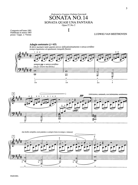 Moonlight Sonata (Sonata No. 14 in C-sharp Minor, Op. 27, No. 2)