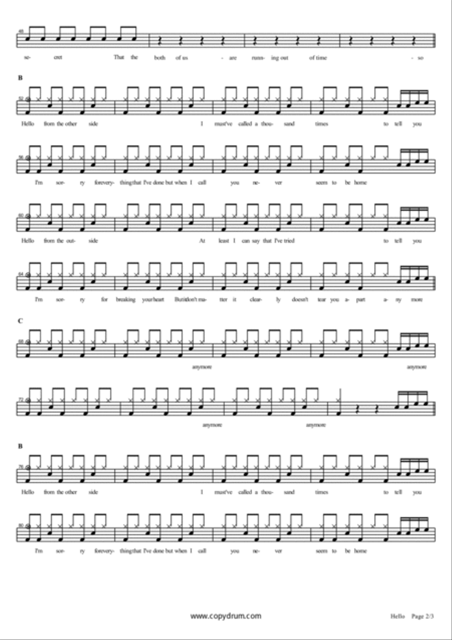 Hello Drum Set scores gallery preview page 2