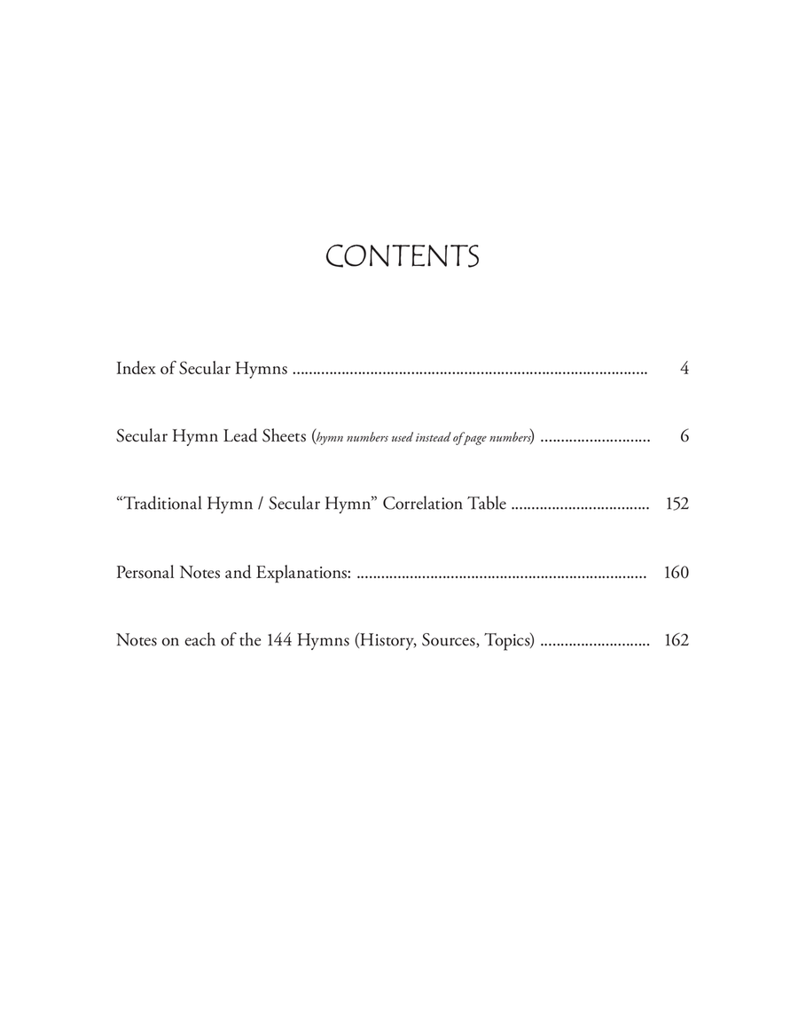 Secular Hymnal - Solo Edition Unison Choir scores gallery preview page 3