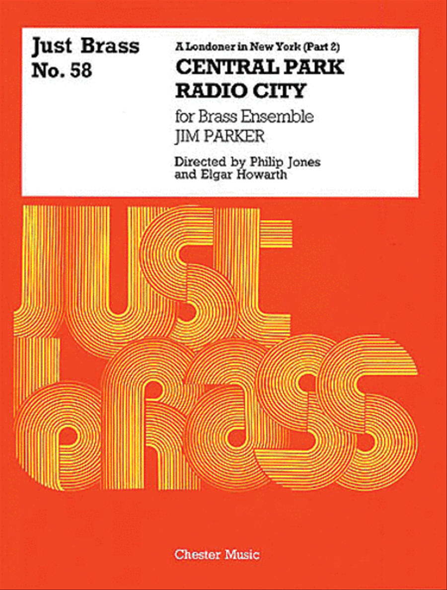 Book cover for Jim Parker: A Londoner In New York (Part 2) - Score/Parts (Just Brass No.58)