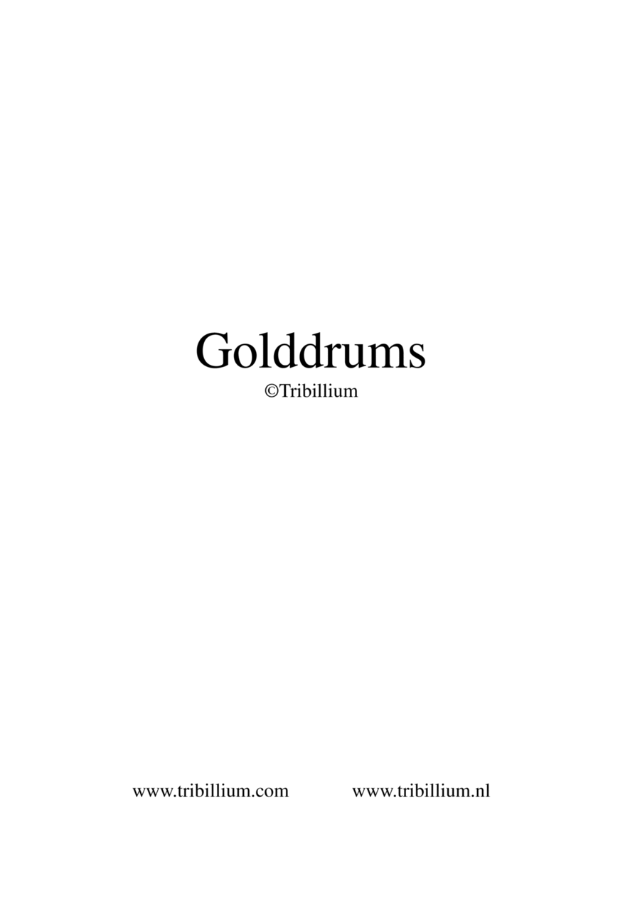 Golddrums Golddrums Percussion scores gallery preview page 1