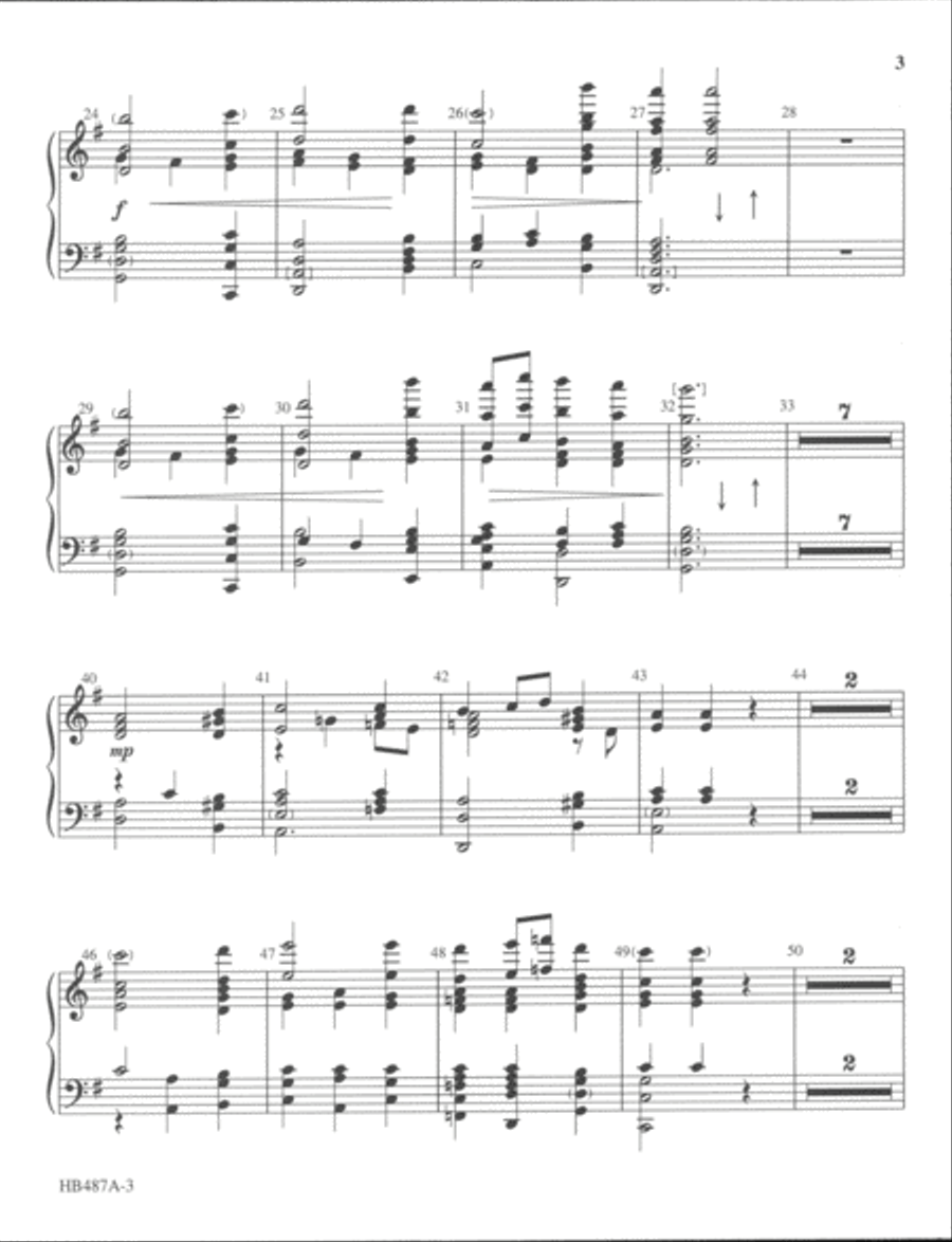 Jesu, Joy of Man's Desiring - Wagner - handbell part 5-Octaves scores gallery preview page 3