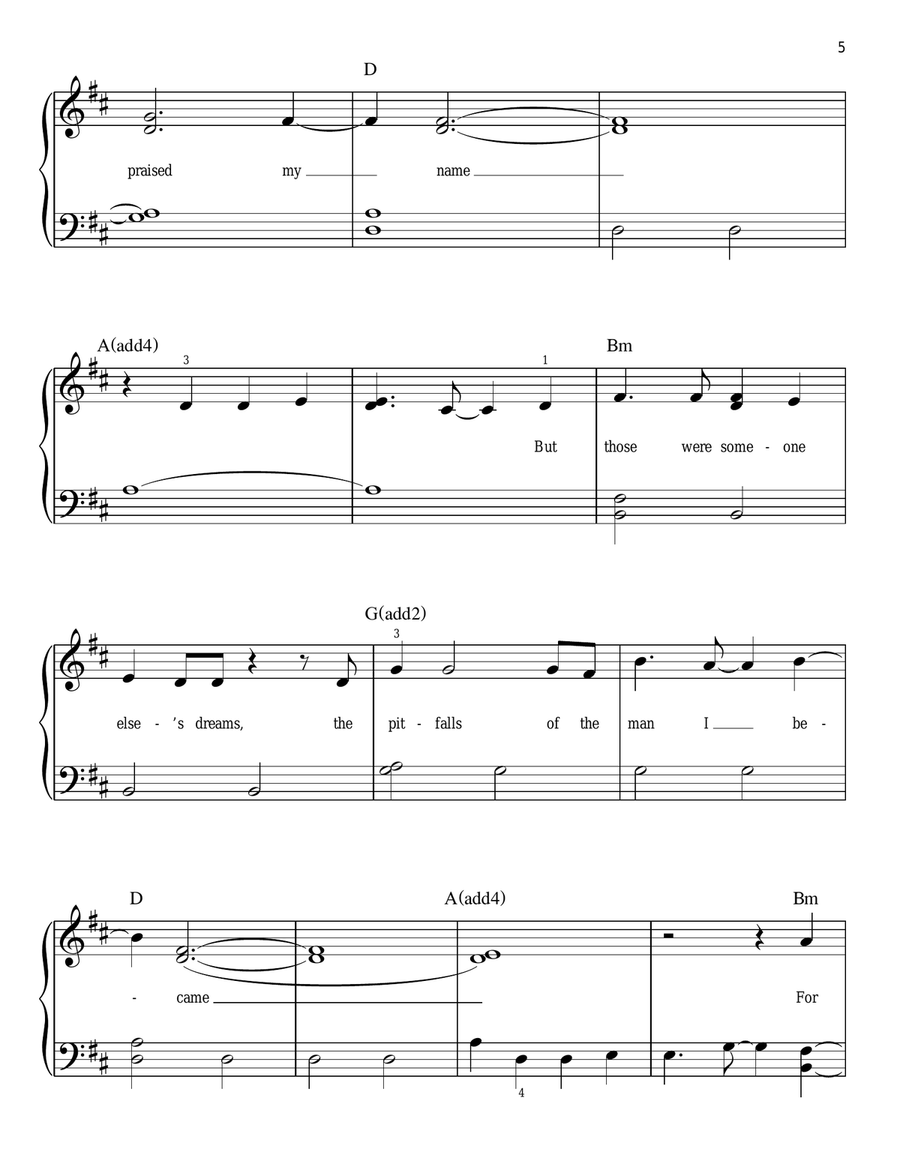 From now on piano easy cheap